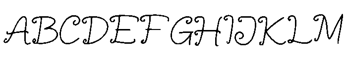 SamsHand Font UPPERCASE
