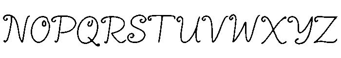 SamsHand Font UPPERCASE