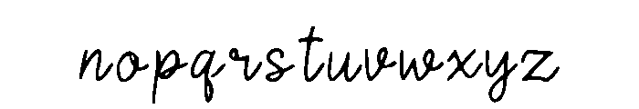 SamsHand Font LOWERCASE