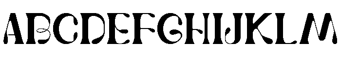 Samudra Drop Regular Font UPPERCASE