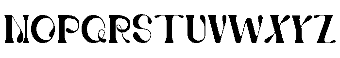 Samudra Drop Regular Font UPPERCASE