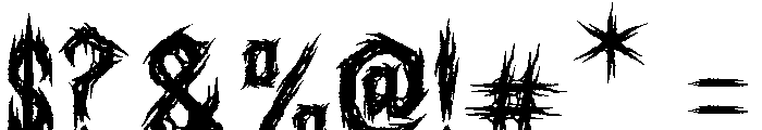 Sanctum Void Font OTHER CHARS
