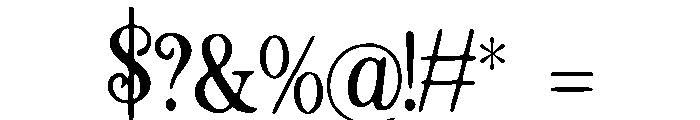 Sand_Eel Font OTHER CHARS