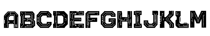 Sands Regular Font UPPERCASE