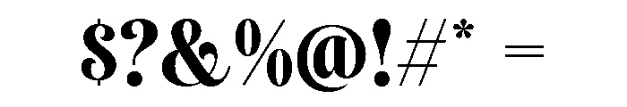 Saneco Font OTHER CHARS
