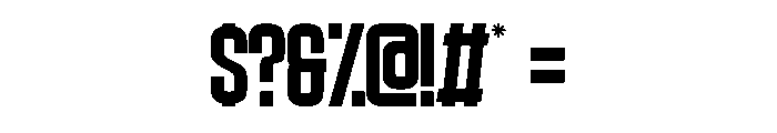 Sanford Salvage Regular Font OTHER CHARS