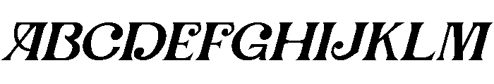 Sanridge Oblique Font UPPERCASE