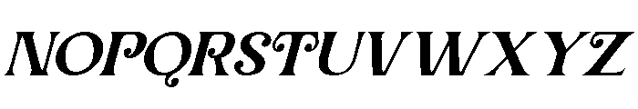 Sanridge Oblique Font UPPERCASE