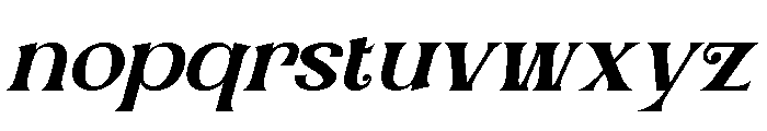 Sanridge Oblique Font LOWERCASE