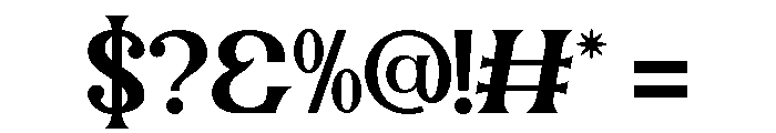 Sanridge Regular Font OTHER CHARS