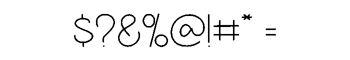 Sans Sample Font OTHER CHARS
