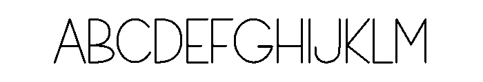 Sans Sample Font UPPERCASE