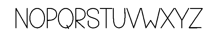 Sans Sample Font UPPERCASE