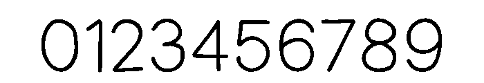 Sans Stroke Font OTHER CHARS
