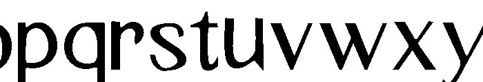 SansSerifClassic Font LOWERCASE