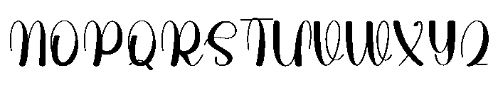 Santa Ballpoint Font UPPERCASE