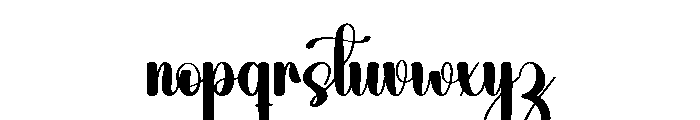 Santa Ballpoint Font LOWERCASE
