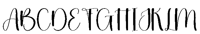 Santa Briliant Font UPPERCASE