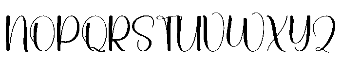 Santa Briliant Font UPPERCASE