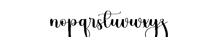 Santa Briliant Font LOWERCASE