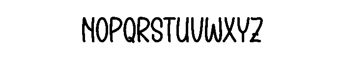 Santa Brush Font LOWERCASE