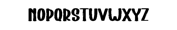 Santa Bubble Font LOWERCASE