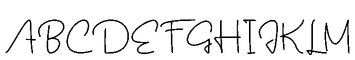 Santa Calligraphy Font UPPERCASE