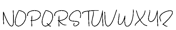 Santa Calligraphy Font UPPERCASE