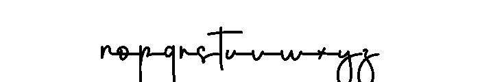 Santa Calligraphy Font LOWERCASE