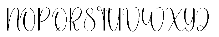 Santa Cataline Font UPPERCASE