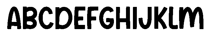 Santa Clipart Font UPPERCASE