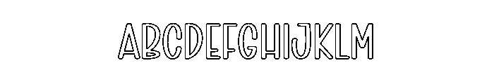 Santa Colorful Font UPPERCASE