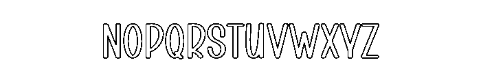 Santa Colorful Font LOWERCASE