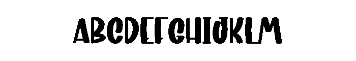 Santa Daily Font UPPERCASE