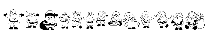 Santa Doodle Font UPPERCASE