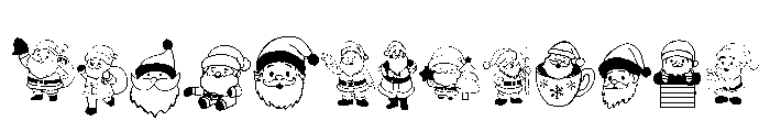 Santa Doodle Font LOWERCASE