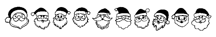 Santa Face Font OTHER CHARS