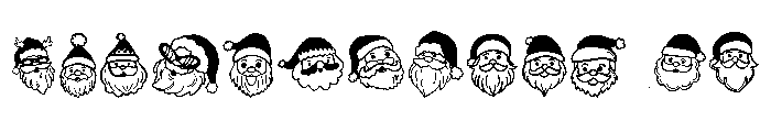 Santa Face Font LOWERCASE