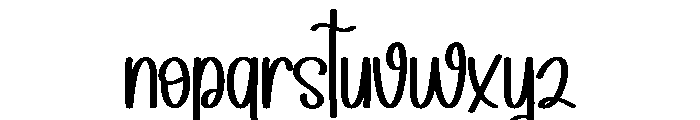 Santa Halloween Font LOWERCASE