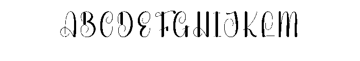 Santa Handwriting Font UPPERCASE