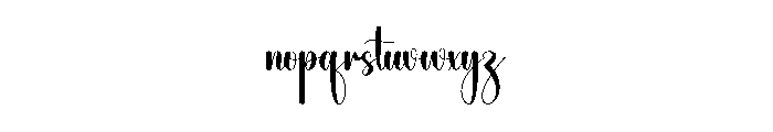 Santa Handwriting Font LOWERCASE