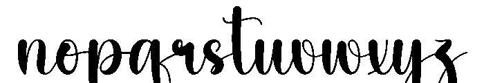 Santa Harmony Font LOWERCASE