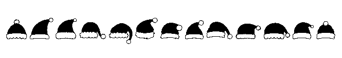 Santa Hat Regular Font UPPERCASE