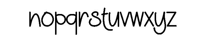 Santa In Love Font LOWERCASE
