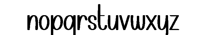 Santa Kitchen Font LOWERCASE