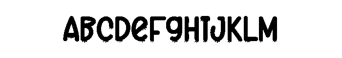 Santa Midnight Font UPPERCASE