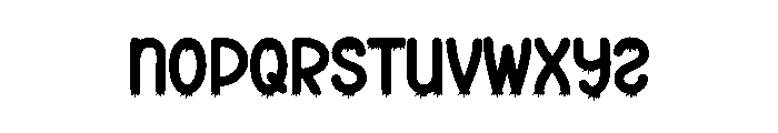 Santa Midnight Font LOWERCASE