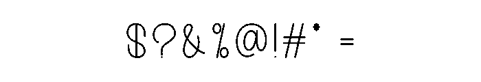 Santa Minimalist Font OTHER CHARS