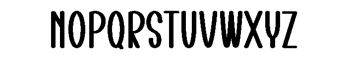 Santa Moment Font LOWERCASE
