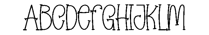 Santa Natural Font UPPERCASE